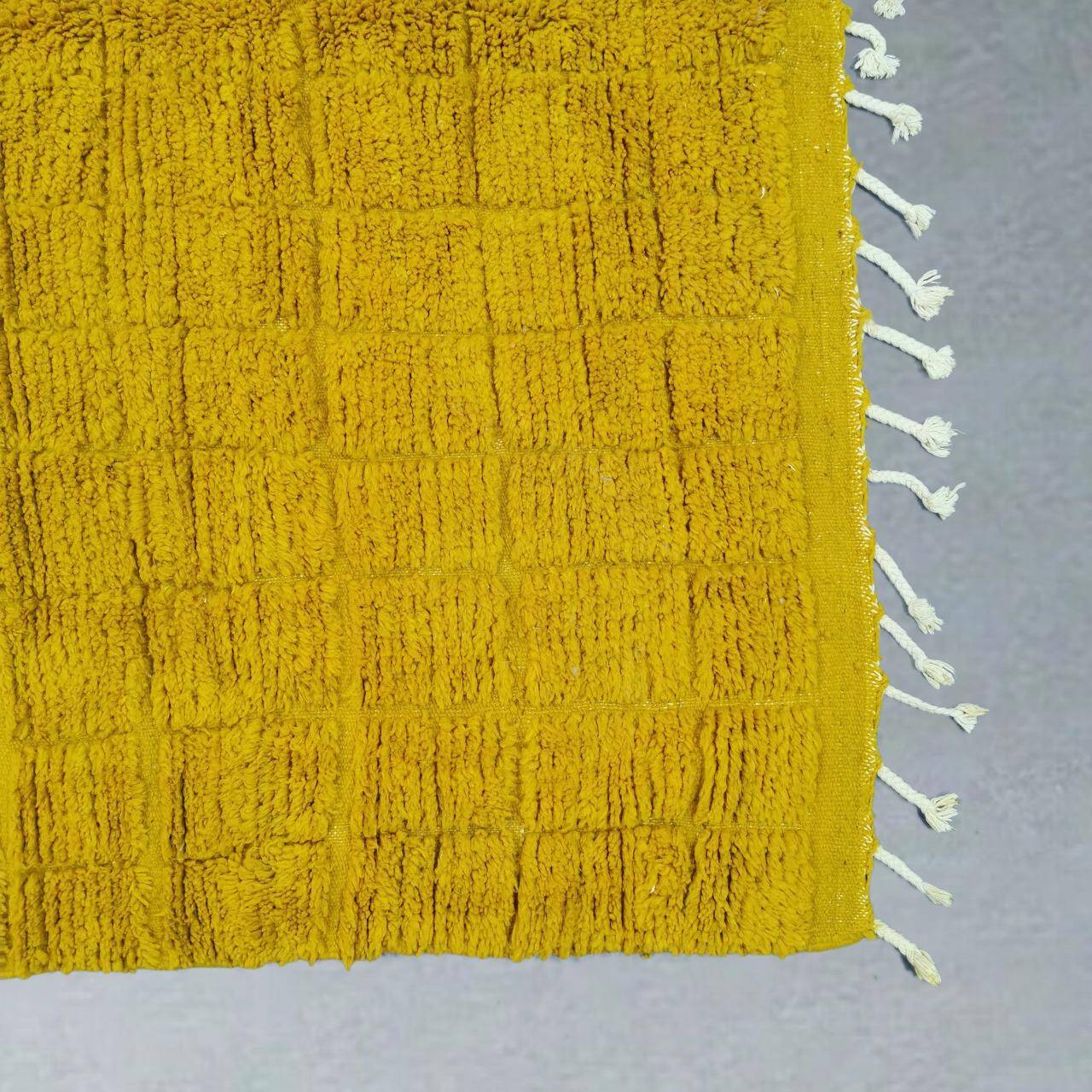 Handmade Berber rug, natural wool, 2.5x1.5 m