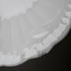 Vintage duo of Chastagner Limoges serving dishes, white rocaille porcelain.