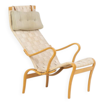 Fauteuil « Miranda » par Bruno Mathsson Design Studio (Suède, années 1970).