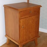 Light oak bedside table 1960