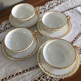 Antique Limoges porcelain tea cups