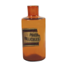 Brown glass pharmacy bottle