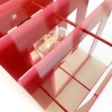 Designer red metal pendant light