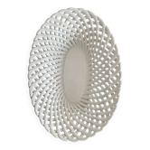 Panière à pain, coupe à fruits en céramique tressée, Italie