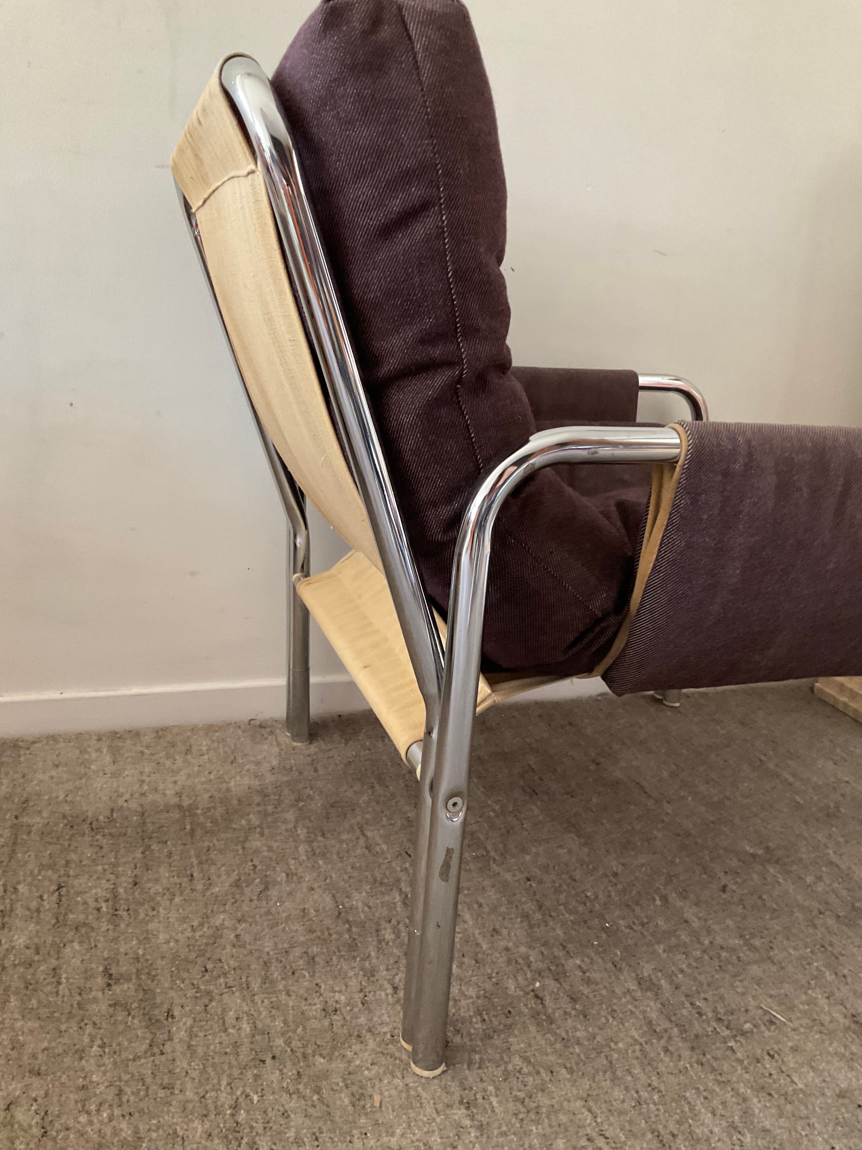 Vintage armchair Bauhaus style 70s