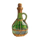 Wicker and glass bottle