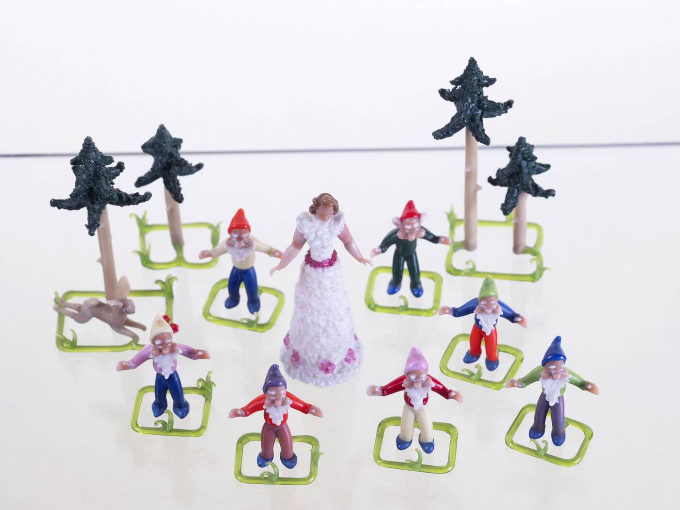 Vintage Glass Figurine Set, Jaroslav Brychta, 1930s–1940s