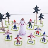 Vintage Glass Figurine Set, Jaroslav Brychta, 1930s–1940s