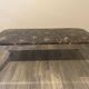 Table basse vintage roche bobois marbre pieds chromé circa 1970s