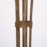 Hollywood Regency Gold flower shaped floor lamp 1980s