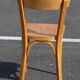 Set of 6 Baumann light beech bistro chairs model N°24