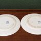 Set of 6 Jules Vieillard iron earth plates, St buveurs model