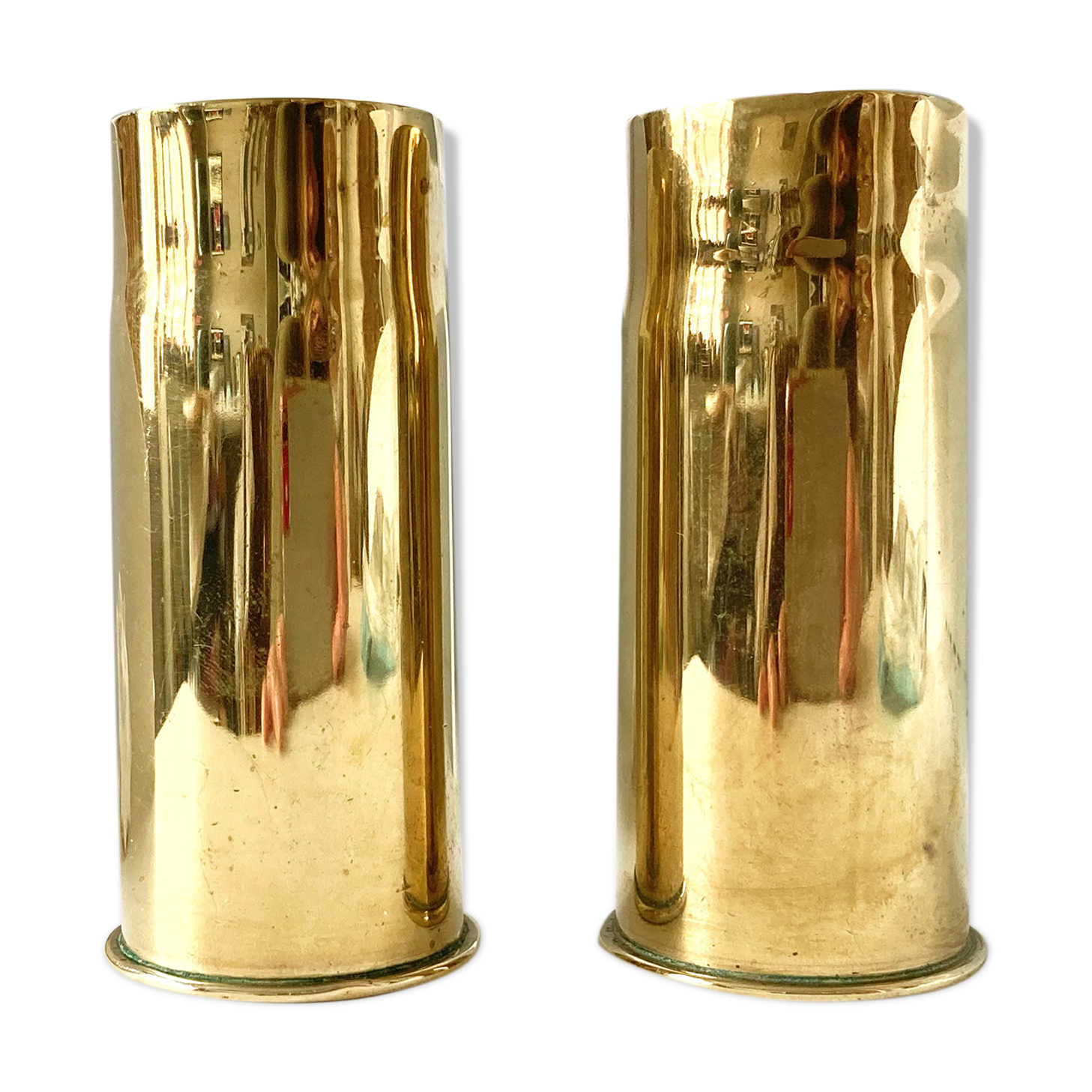 Pair of golden vases