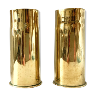 Pair of golden vases