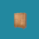 Parisian wardrobe art deco 1930 removable wardrobe beech solid