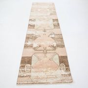 3x11 Rug For Kitchen Brown Beige Turkish Runner Rug, 86x325Cm SK 5286