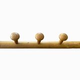 Wooden coat rack with 5 hooks circa 1960