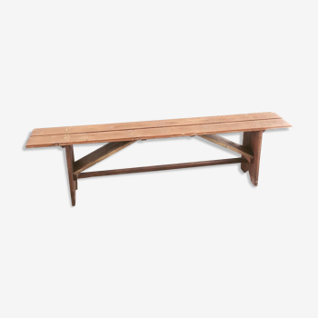 Banc de ferme en bois brut  175cm