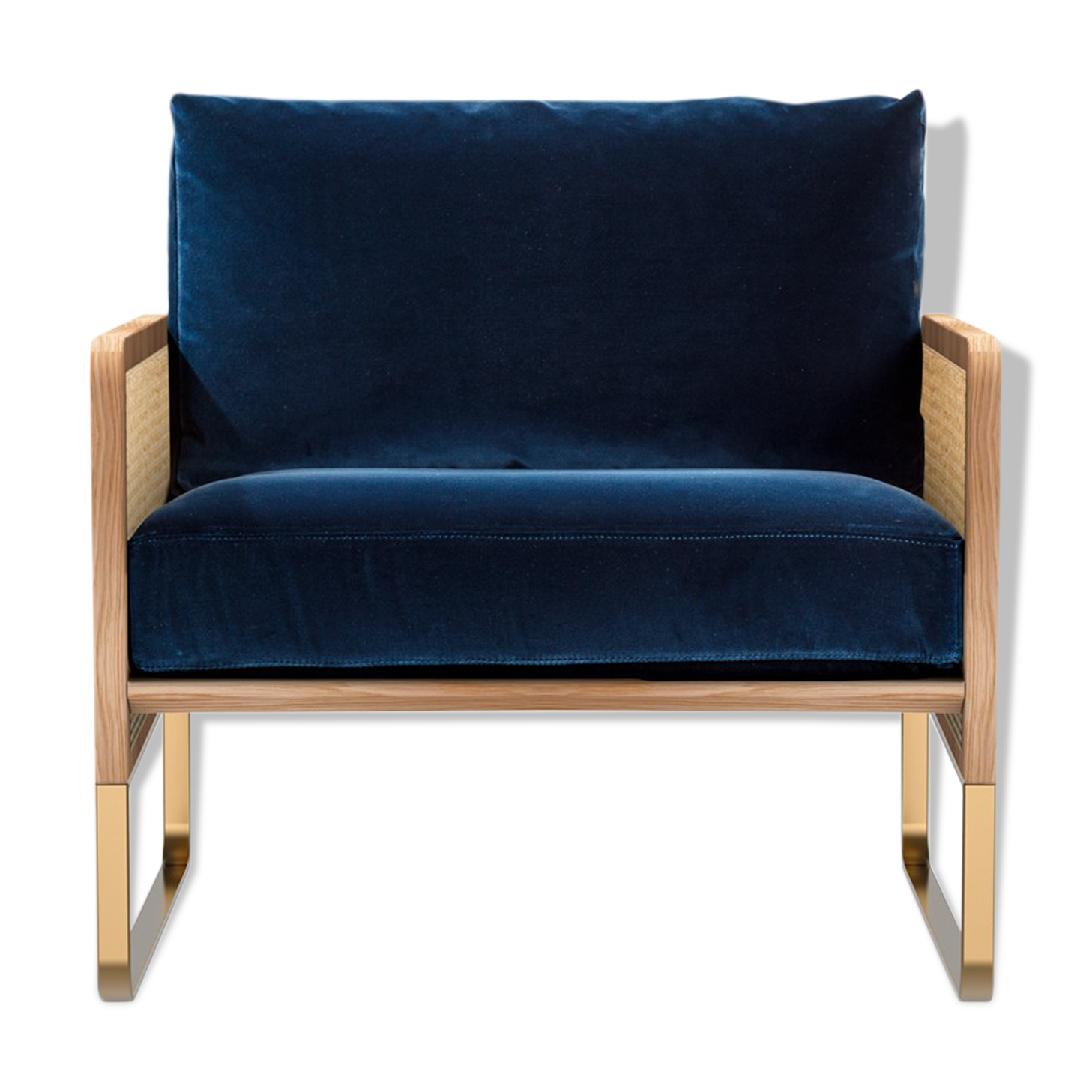 Cannage armchair Navy Blue