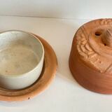 ART NOUVEAU Terracotta BUTTER DISH