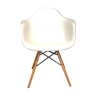 White DAW armchair by Charles & Ray Eames