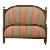 Louis XVI style bed in patinated beech, 20th century