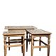 Henning Kjærnulf set of three oak nesting tables for EG Kvalitets, Denmark 1960s