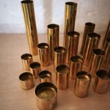 Modular brass candle holders – Design Colseth, Norway, 1960s–70s