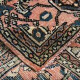 5x7 Peach Navy Blue Persian Area Rug, 142x209Cm