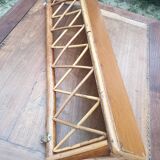 Sixties rattan wall shelf