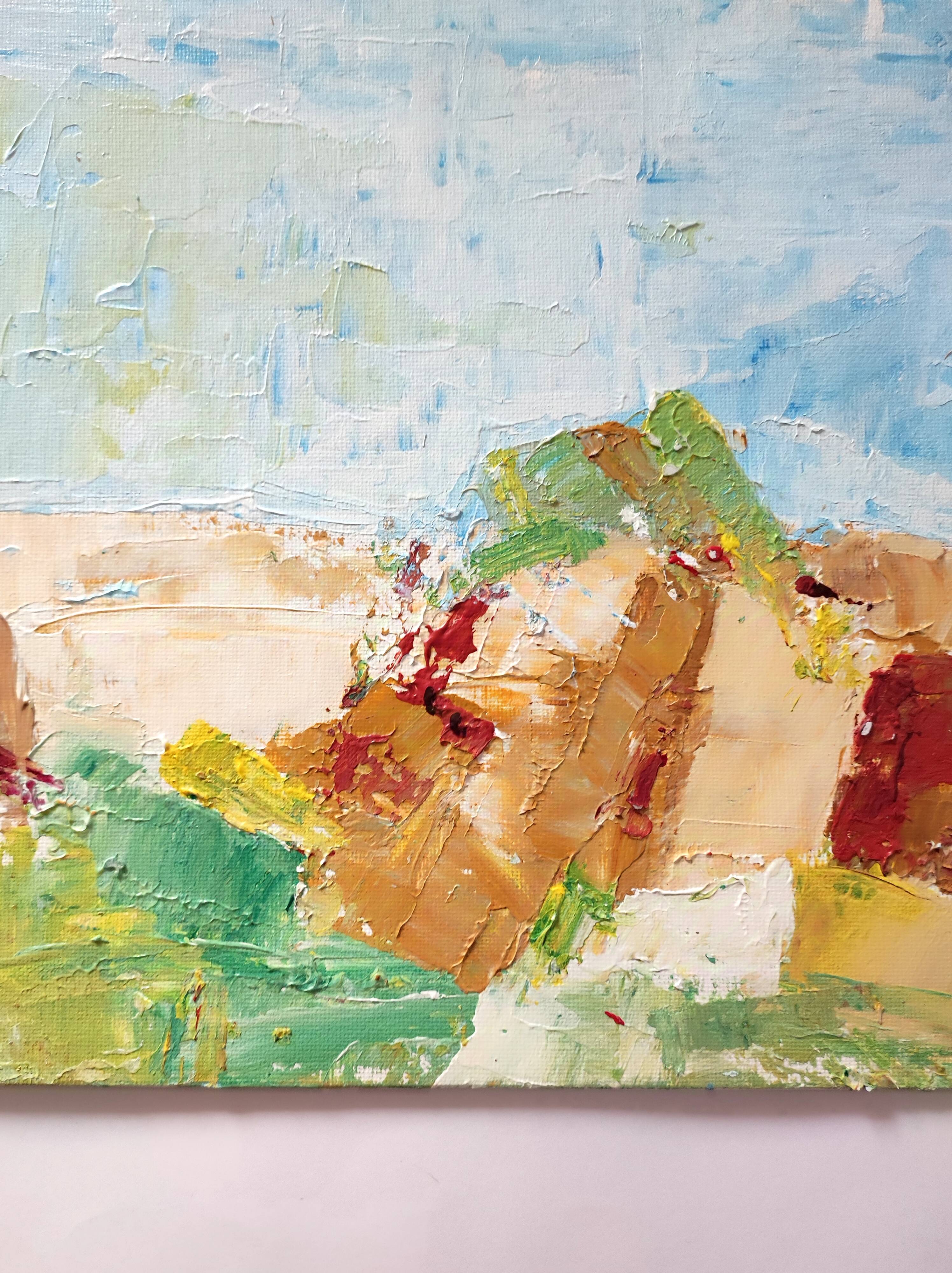 Original canvas landscape of Provence