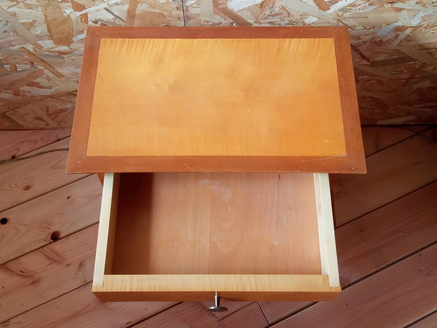 Bedside table with compass feet, 1950s