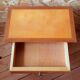 Bedside table with compass feet, 1950s