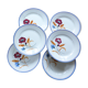 dessert plates x6 from the French factory of Onnaing (191110)