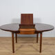 Mid-Century Round Extendable Dining Table, United Kingdom, 1960s.