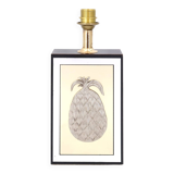 Anador gold and silver lamp with pineapple, 80s
