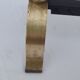 Pair of brass and black wrought iron chenets