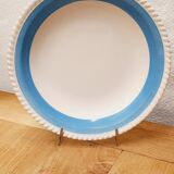 Plat de service Badonviller bleu azur
