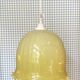 Vintage suspension in striped yellow opaline.
