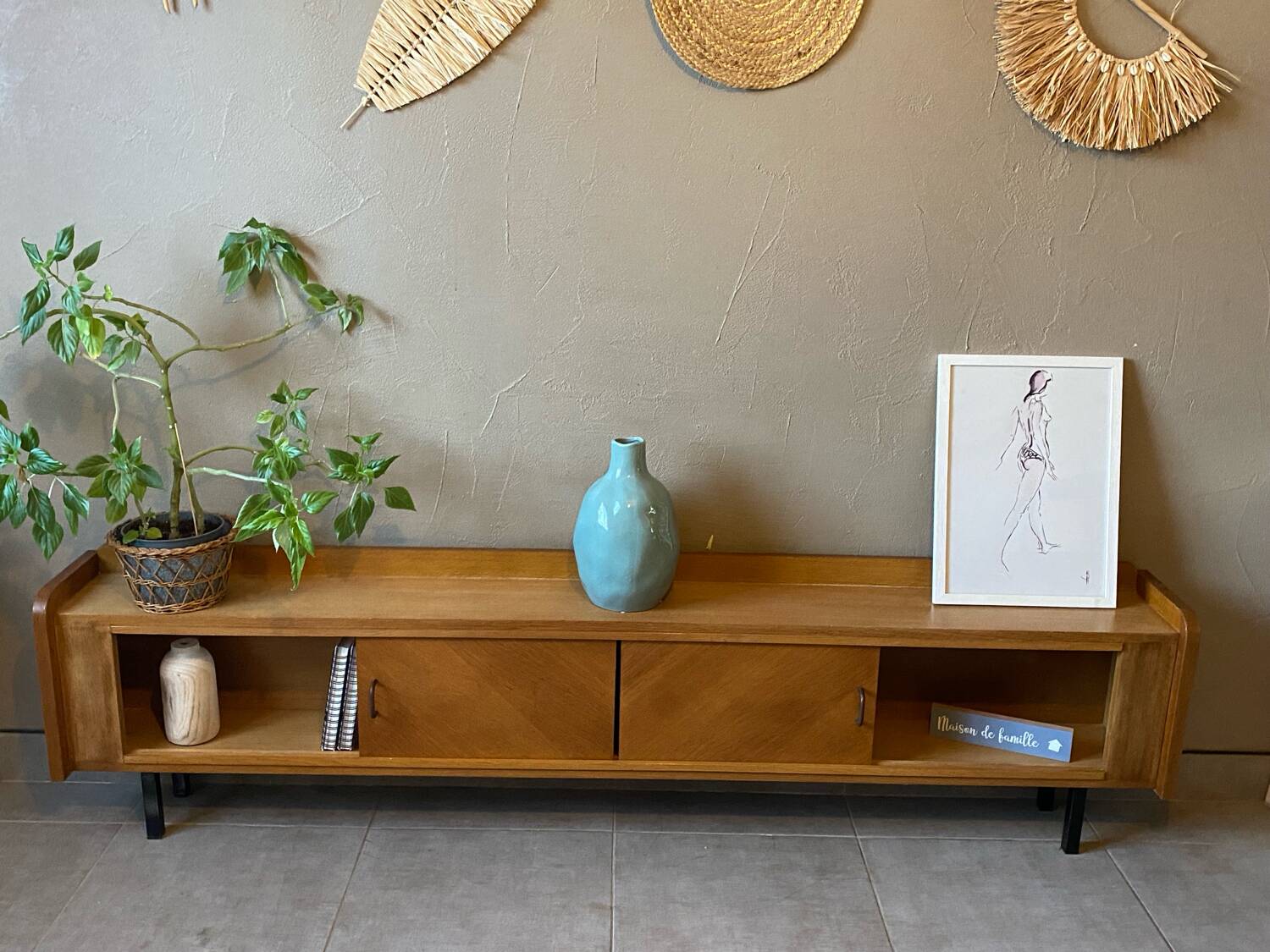 Vintage sideboard from the 60s (shallow)