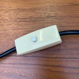 Vintage German table lamp in chrome and glass by Motoko Ishii for Staff.