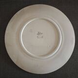 Fine earthenware plate HB & Cie Choisy le Roi - Late 19th century