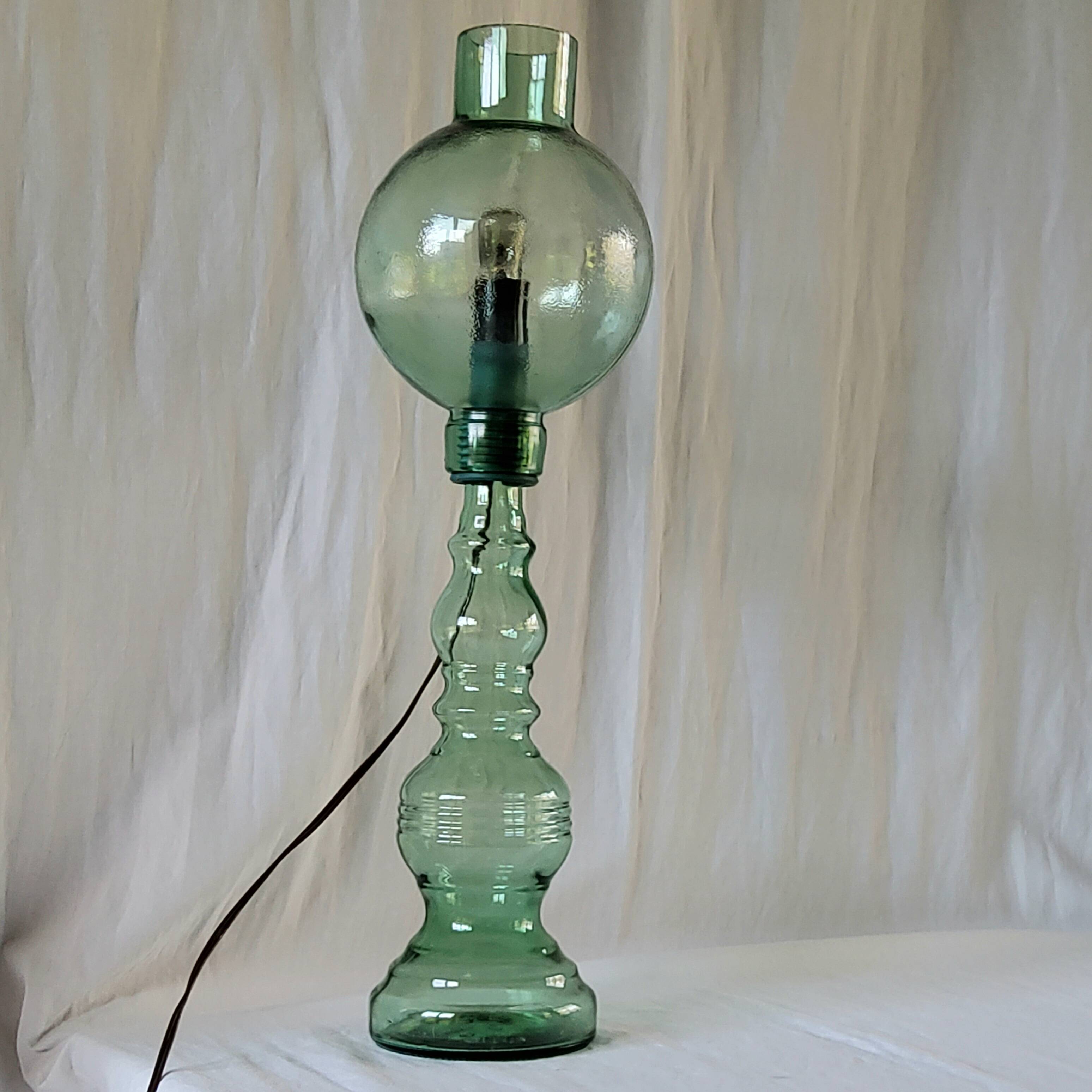 60s glass lamp