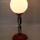 1970s chrome and orange table lamp design