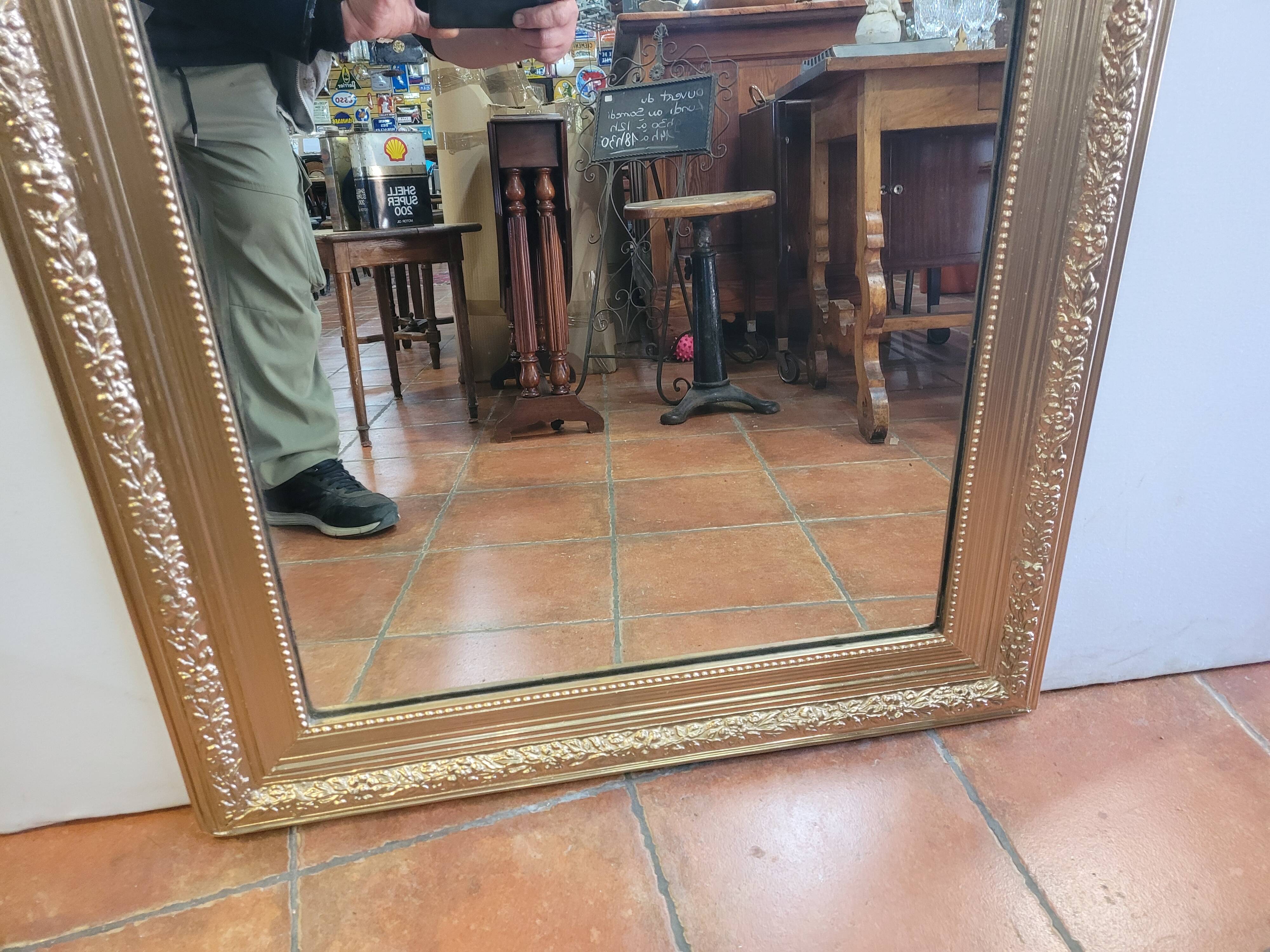 Miroir Louis Philippe doré ancien 119x81cms