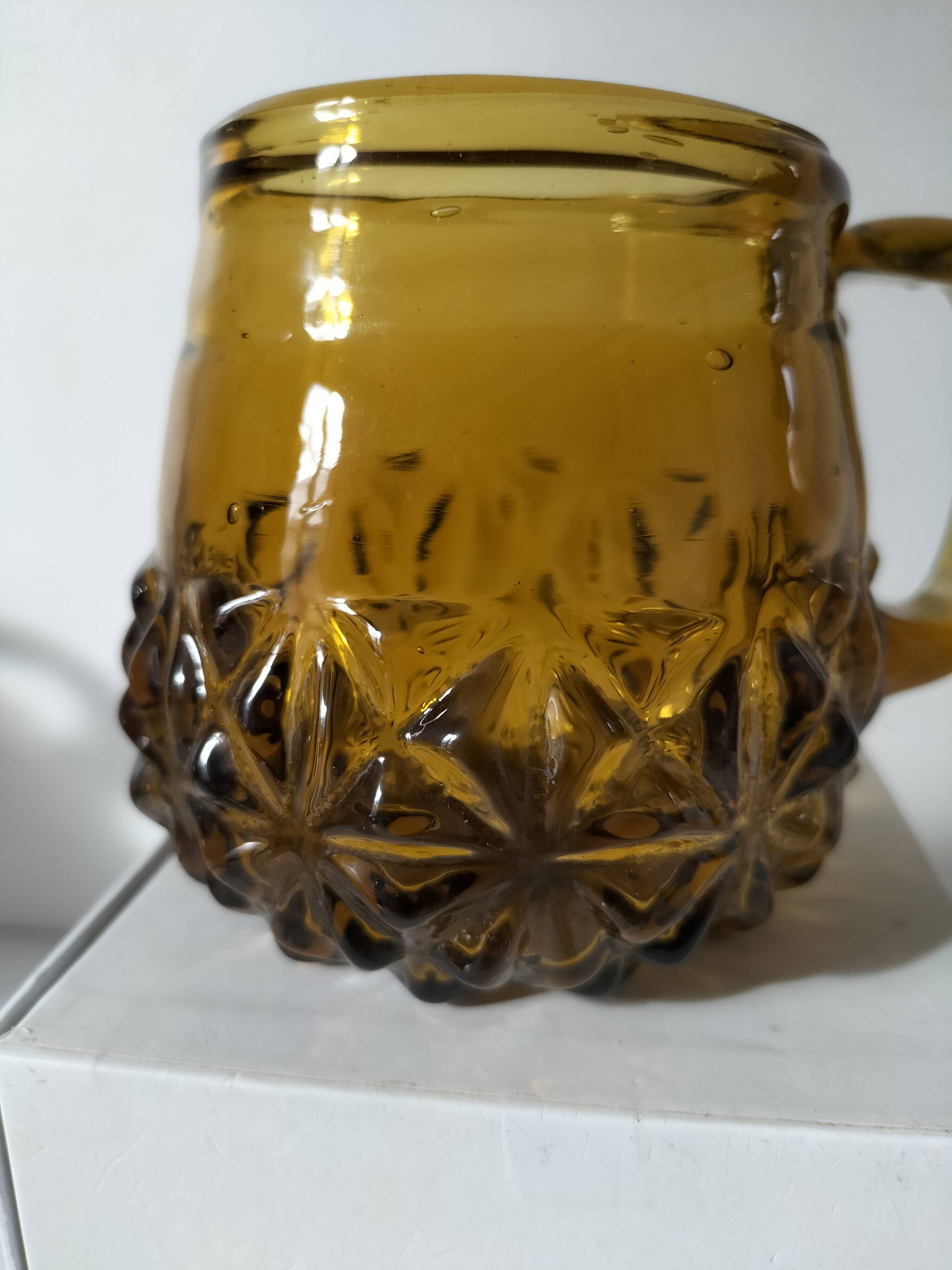 blown glass mug