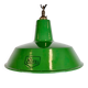 Industrial Green Enamel Factory Pendant Lamp from Revo, 1950s
