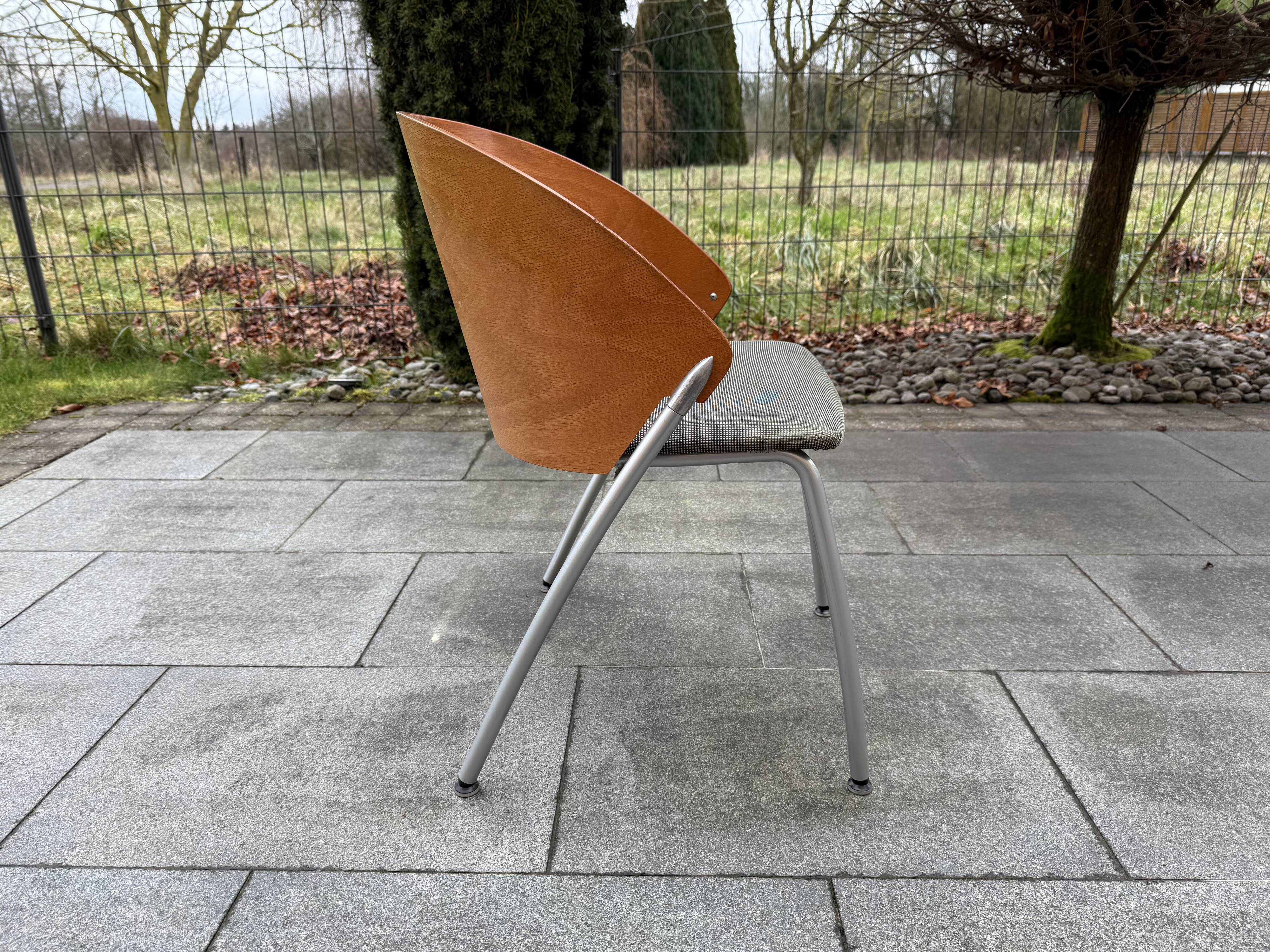 Set of 6 Dutch Lande chairs from the 80s