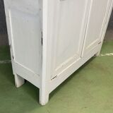 Vaisselier in chestnut patinated in white late 19th century