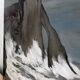 Huile sur toile inspirée des vues d’Etretat de Monet